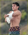 Zac Efron Hangs Out Shirtless on the Beach with 'We Are Your