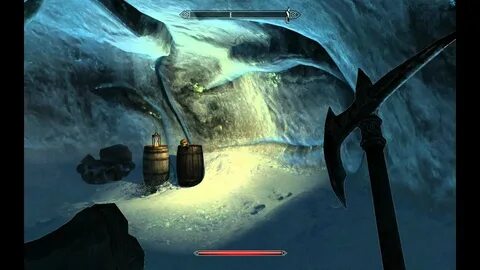 Skyrim Hob's Fall Cave Walkthrough and Unusual Gem #14 - You
