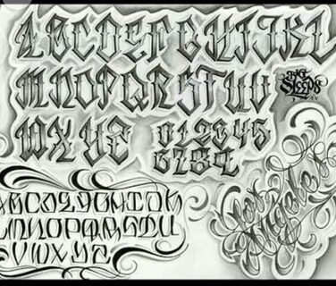 Gangster Mexican Letters Font - Drawing Easy