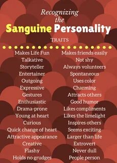 What is Sanguine - positive traits Sanguine personality, Pos