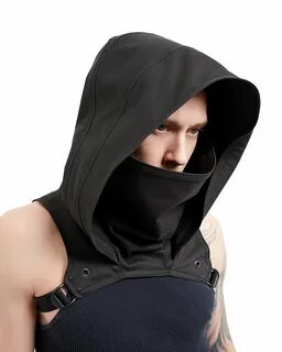 Amazon.com: Crisiswear Rogue Cowl Modern Cyberpunk Crop Hood