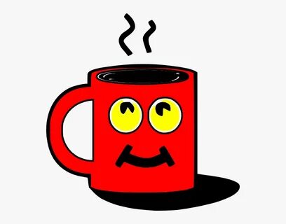 Mug Red Cup Pencil - Animated Coffee Cup Clipart, HD Png Dow