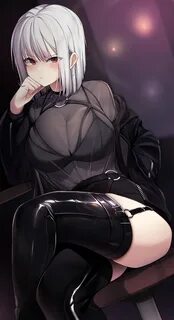 Safebooru - 1girl black bra black jacket black skirt blush b