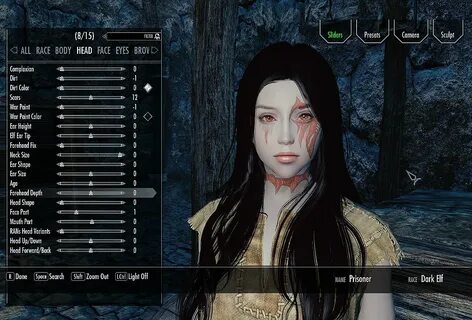 Dark Elf Preset Natsh Final Пресет темной эльфийки - моды дл