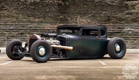1930 CHOPPED BAGGED FORD COUPE RAT ROD - 1930 CHOPPED BAGGED