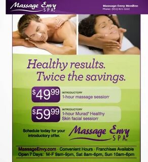 Introductory Offers from Massage Envy Menifee 24/7