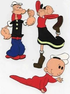 popeye and olive oyl and sweet pea, maybe for Halloween (Zoe
