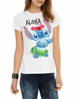 Disney Lilo & Stitch Aloha Girls T-Shirt Lilo and stitch, Gi