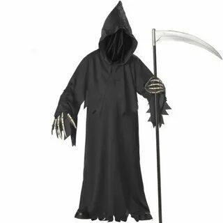 High-quality Grim reaper costume with hat masks skeleton Vor
