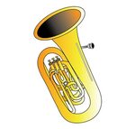 Transparent Trumpet Clip Art - Tuba Clipart Transparent Back