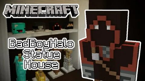 BadBoyHalo Statue House - Minecraft Build Showcase - YouTube