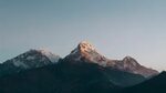 #Sunrise Annapurna Massif #Himalayas #Minimal #Mountains #4K