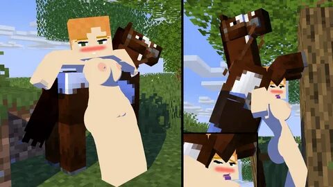 pouipouimc artist-3574406-minecraft-alex minecraft+horse min