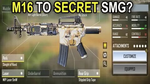 How to turn M16 to high mobility hidden SMG? New Gunsmith Up