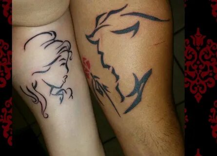 Couples Matching Couples Beauty And The Beast Tattoo
