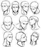Face Male Anime Drawing Base - Draw-level