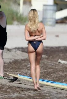 HAILEY BIEBER in Bikini on the Set of a Photoshoot in Miami 