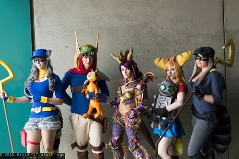 Sly Coopers, Jak, Spyro, Ratchet, Daxter, and Clank #cosplay