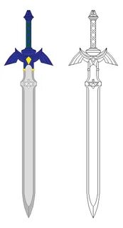 Master Sword Line Art by Debochira on DeviantArt