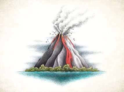 Volcano by Orhan Ata on Dribbble