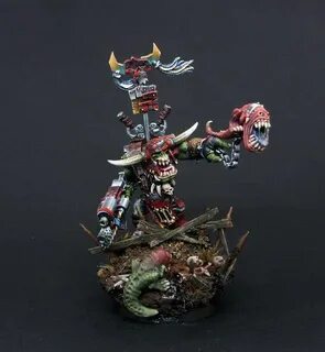 HopeRiver's Valley: Ork Warboss with Attack Squig Ork warbos