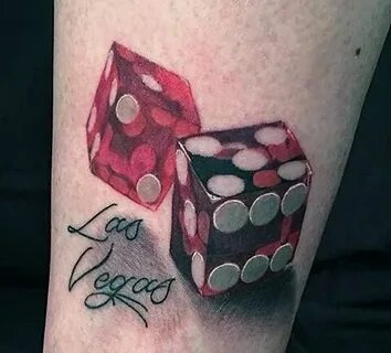 75 Dice Tattoos For Men - The Gambler's Paradise Of Life Dic