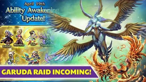 FFBE Final Fantasy Brave Exvius - FFXIV Garuda Raid! Enhance