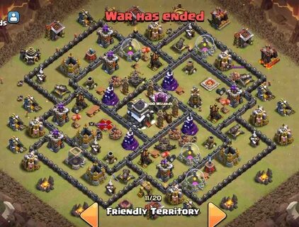 The Top 15 Best TH9 War Base Battle Tested - CoC Stars