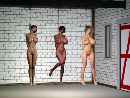 Naked women hanged.