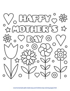 Happy Mothers Day Nana Coloring Pages Mclarenweightliftingen