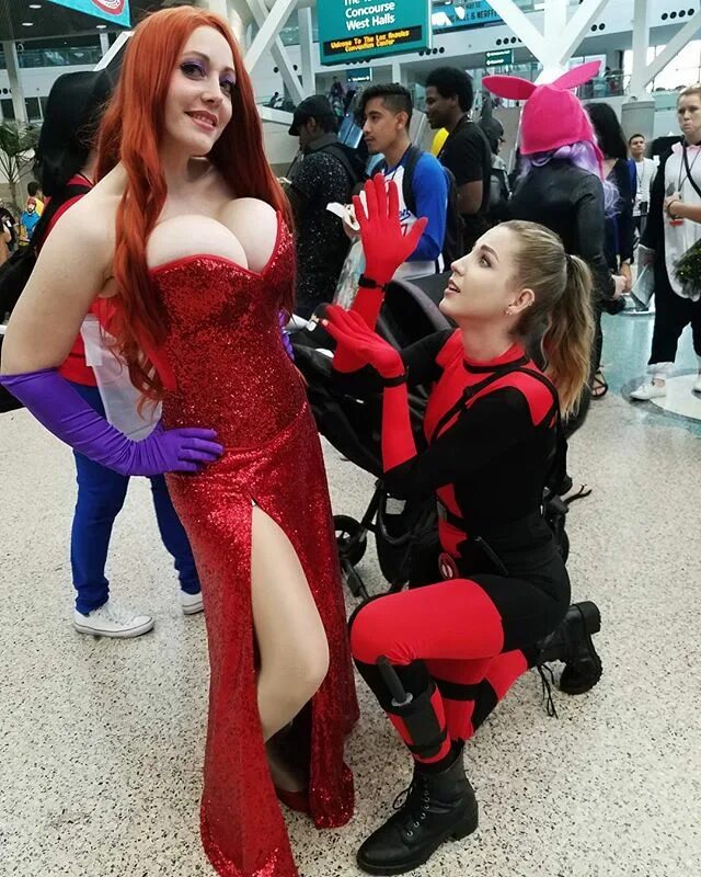 Alina Masquerade on Instagram: "When Lady Deadpool asks for a pose! ðŸ¤”...