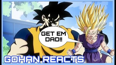 Teen Gohan reacts to Goku vs. All Might RAP BATTLE!! - YouTu