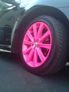 Pink Rims Pink car accessories, Hot pink cars, Pink rims