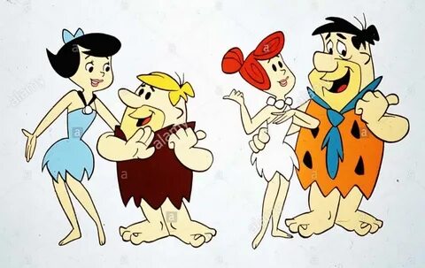 The Flintstones: Betty & Barney Rubble, Wilma & Fred Flintst