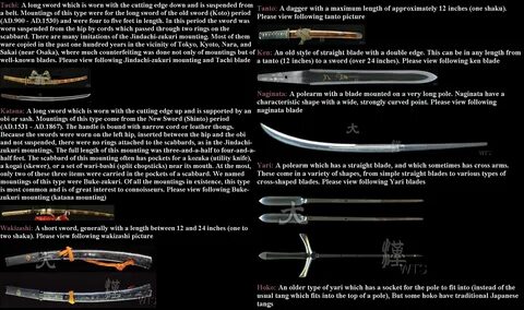 Samurai Armor, Japanese Sword, Glossary, Weapons, Swords, Annie, Reference,...