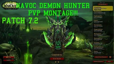 Havoc Demon Hunter PvP WoW Legion Best spec in Legion!! - Yo