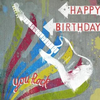 Happy birthday guitar, Happy birthday greetings, Happy birth