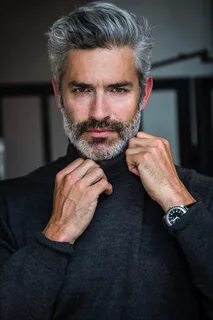 Jeremy Pflaum Grey hair men, Grey bearded men, Older mens ha