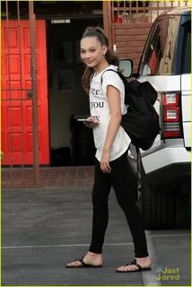 Maddie Ziegler arriving at Dancing With The Stars Nena