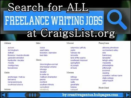 Learn how to search CraigsList for all freelance writing job