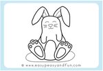 How to Draw a Bunny (Cute) - Step by Step - Easy Peasy and F