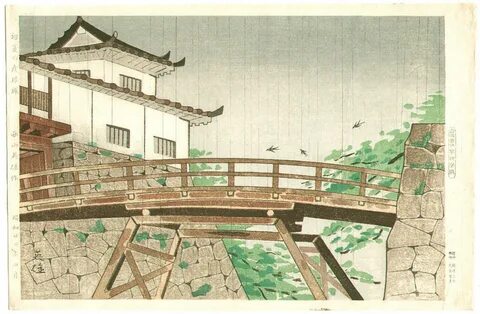 Hideo Nishiyama: Hikone Castle in the Early Summer - Japanese Art Open.
