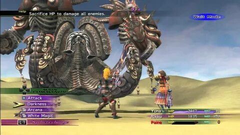Final Fantasy X-2 Remaster - Boss: Angra Mainyu - YouTube