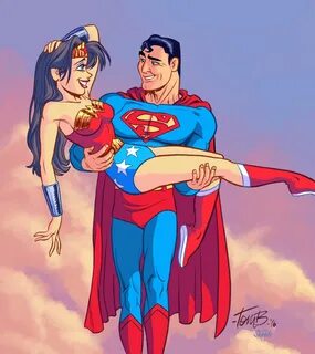 ArtStation - Superman and Wonder Woman