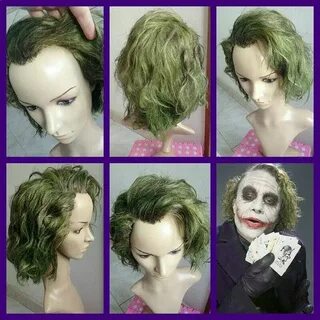 Joker Ledger Heath cosplay wig costume movie the Dark Knight