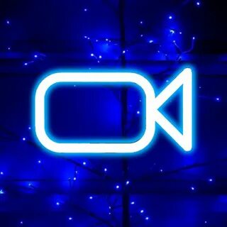 Neon blue FaceTime icon Blue wallpaper iphone, Wallpaper iph