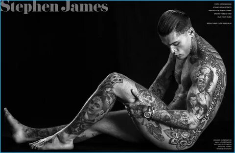 Stephen James Bares Tattoos for Vision 3.0 Cover Shoot