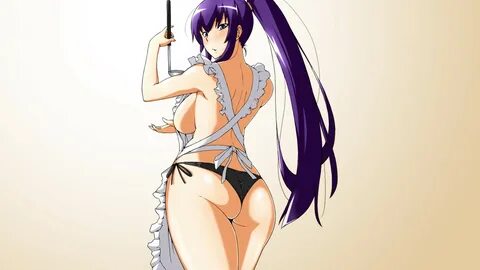 Wallpaper : illustration, anime girls, ass, cartoon, black h