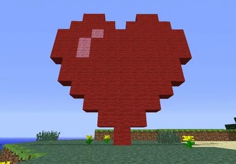 Love Heart Minecraft Pixel Art - Jwalker My Life