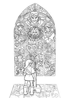 The Legend of Zelda coloring pages 100 Pictures Free Printab